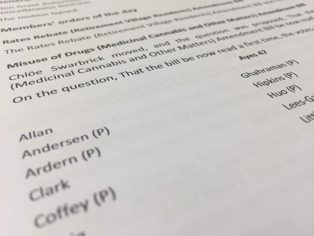The official record of a personal vote