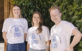 Alex Kerr (left) and her team at Kumo Study
