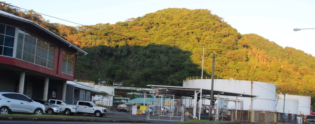 The fuel tank farm in American Samoa