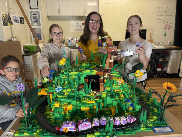 Emily Fryer, a mum of three, was so taken by her passion of LEGO that she started a club at her eldest child's school with her brother-in-law.