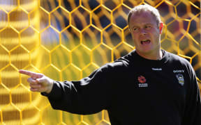 The Phoenix goalkeeping coach Jonathan Gould.