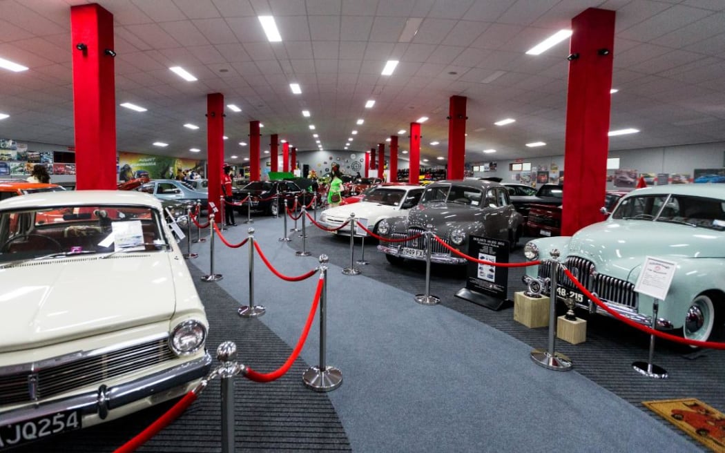 Inside the Holden Museum in New Plymouth.