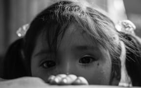 little girl close-up