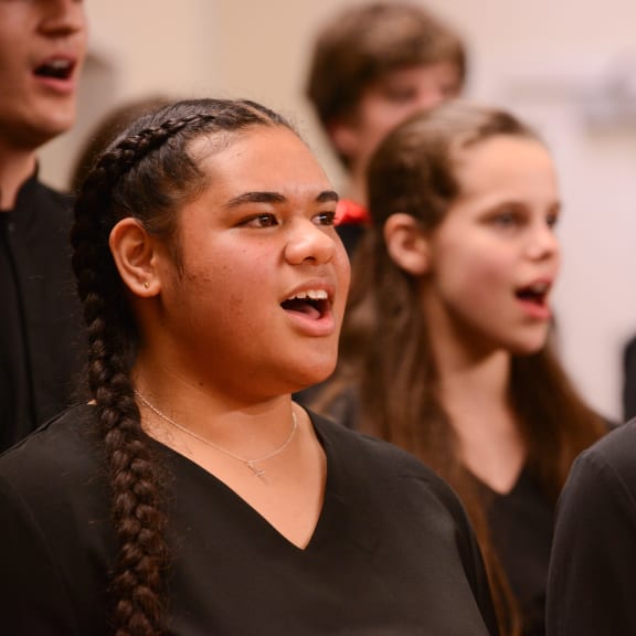 Members of the NZ Secondary Students' Choir 2023-24