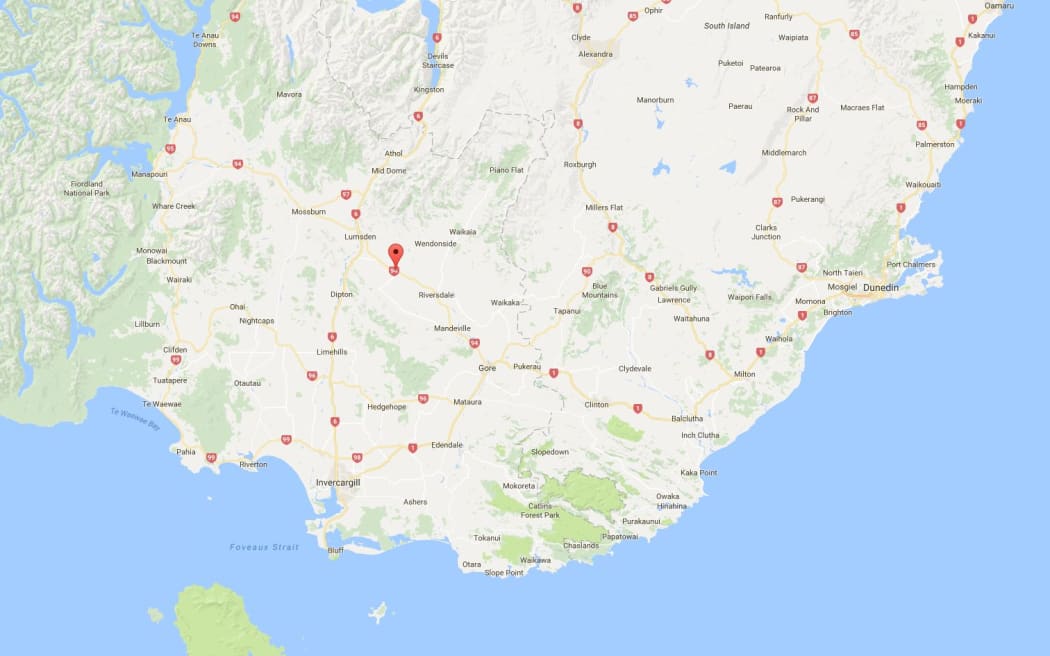 The car was found in a deep creek in Balfour, a little more than 40km northwest of Gore.