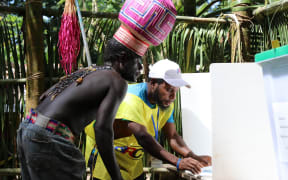 Upe voter in Bougainville Referendum