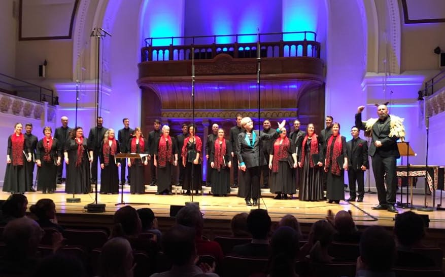 Voices NZ performing at Cadogan Hall
