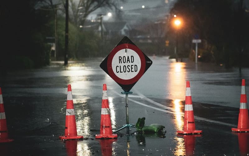 Heavy rain moves north after lashing Canterbury | RNZ