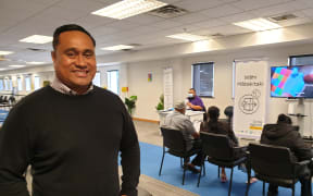 South Seas Health chief executive Lemalu Silao Vaisola-Sefo at Otara's vaccination centre