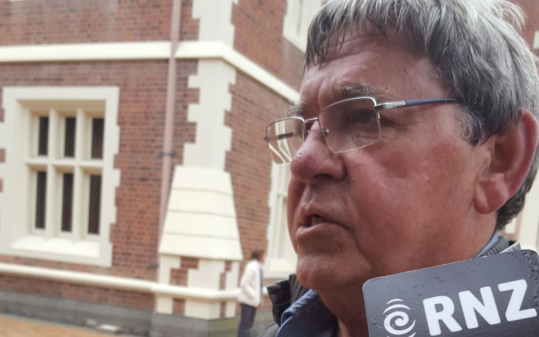 David Tamihere outside the High Court at Auckland.
