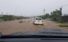 This is road near Faleolo Airport at Satapuala
