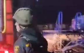 President Zelensky said a Russian missile hit the Novaya Poshta terminal in Kharkiv, eastern Ukraine.