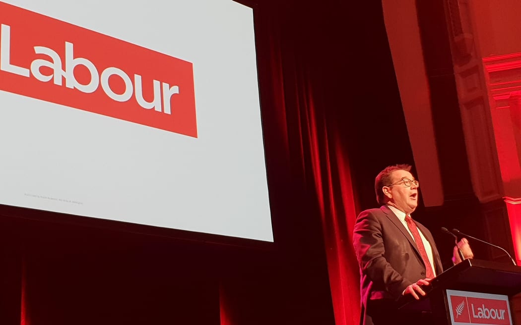 Grant Robertson speaks at the Labour Party conference