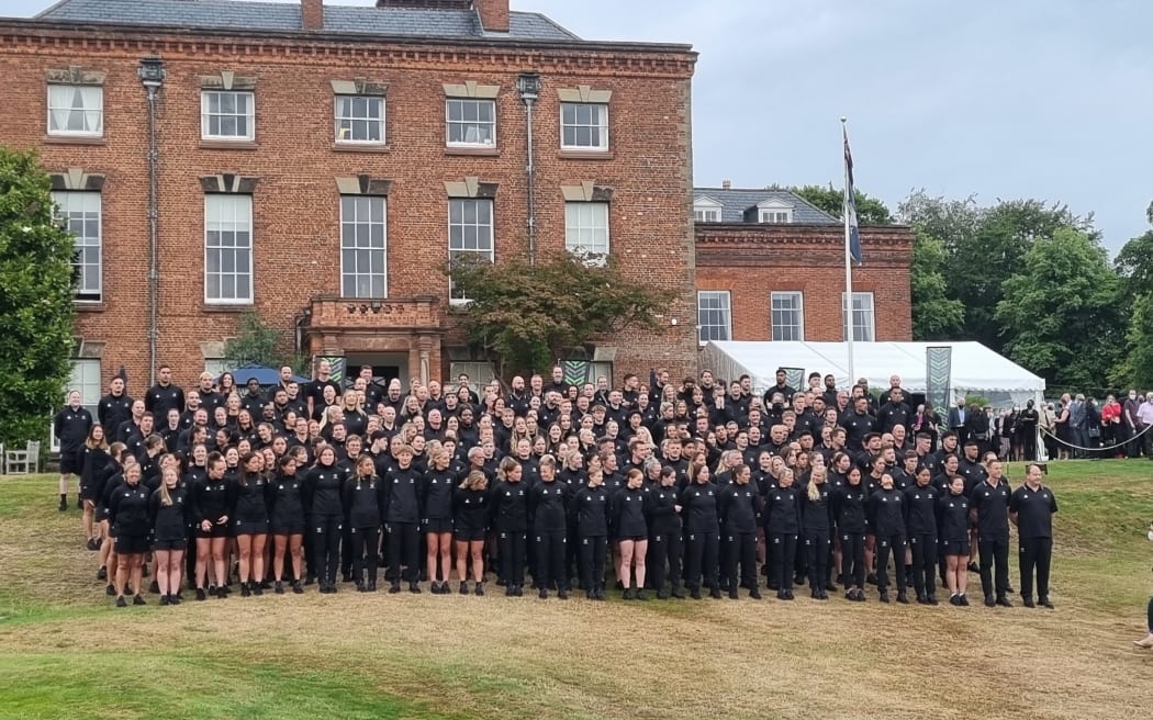 New Zealand athletes at a function at NZ Olympic House, Edgbaston Golf Club, Birmingham.