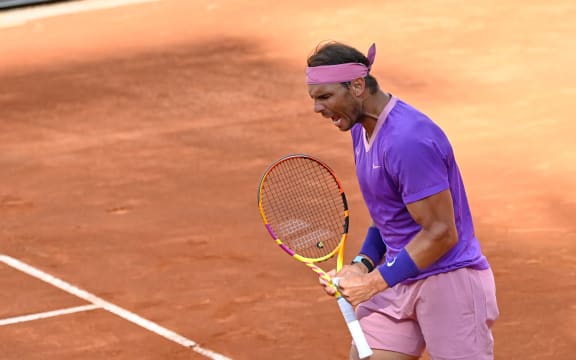 Rafael Nadal in Rome.