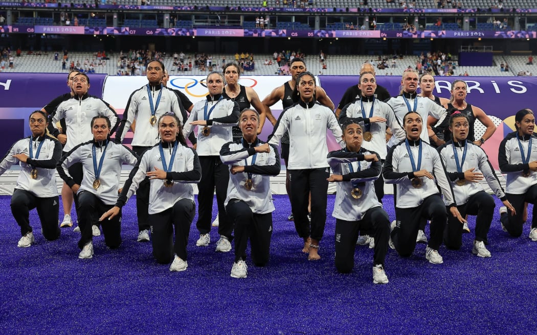 New Zealand v Canada, Rugby Sevens - Women’s gold medal match, Paris Olympics at Stade de France, Paris, France on Thursday 30 July 2024. 
Photo credit: Iain McGregor / www.photosport.nz