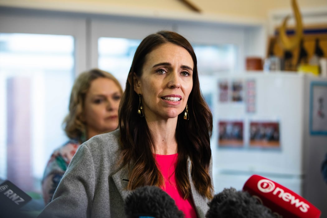 Jacinda Ardern makes Mana Ake announcement, Manurewa, 15 April