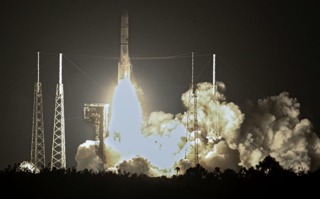 The brand new rocket, United Launch Alliance's (ULA) Vulcan Centaur, lifts off from Cape Canaveral, Florida, on 8 January, 2024, for its maiden voyage, carrying Astrobotic's Peregrine Lunar Lander.