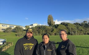 Papatoetoe Panthers vice chair Nick Tausi, mini-mod delegate Rita Winter and chairperson Carla Makiha (left to right).
