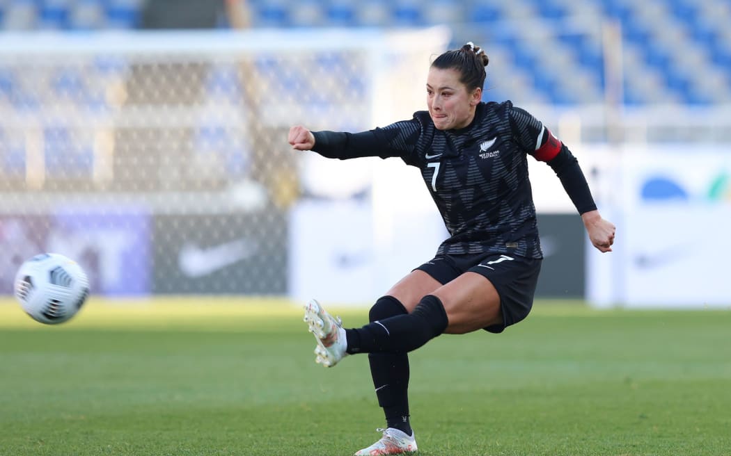 Ali Riley.
New Zealand Football Ferns v Korea Republic. International football match, Goyang Stadium, Goyang, South Korea. Saturday 27 November 2021. © Photo: Kyungsik Yoon / www.photosport.nz