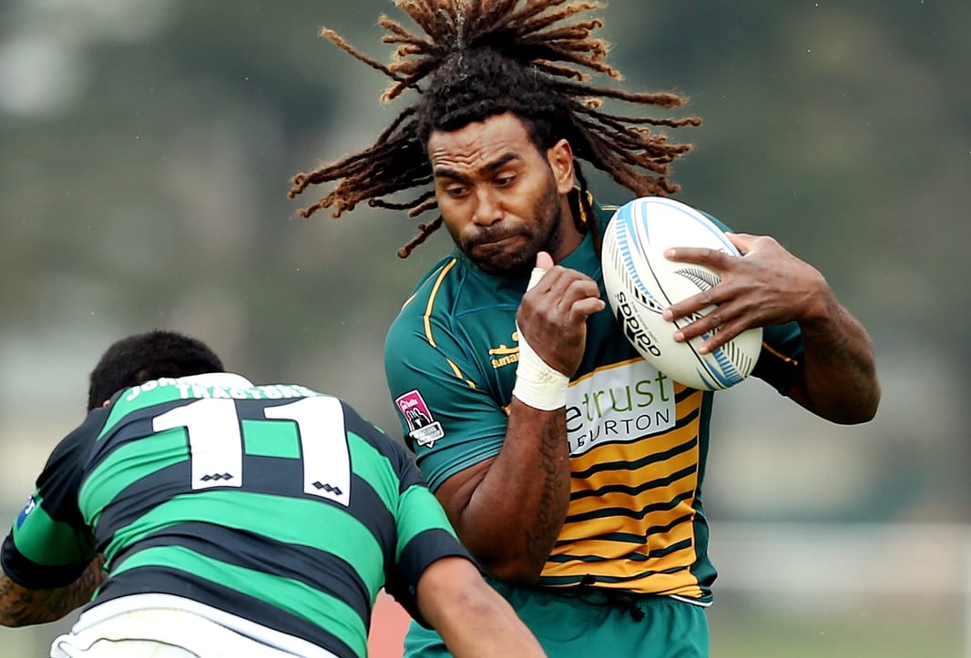 Peni Manumanuniliwa - pictured playing for Mid Canterbury against South Canterbury on 21 September 2013