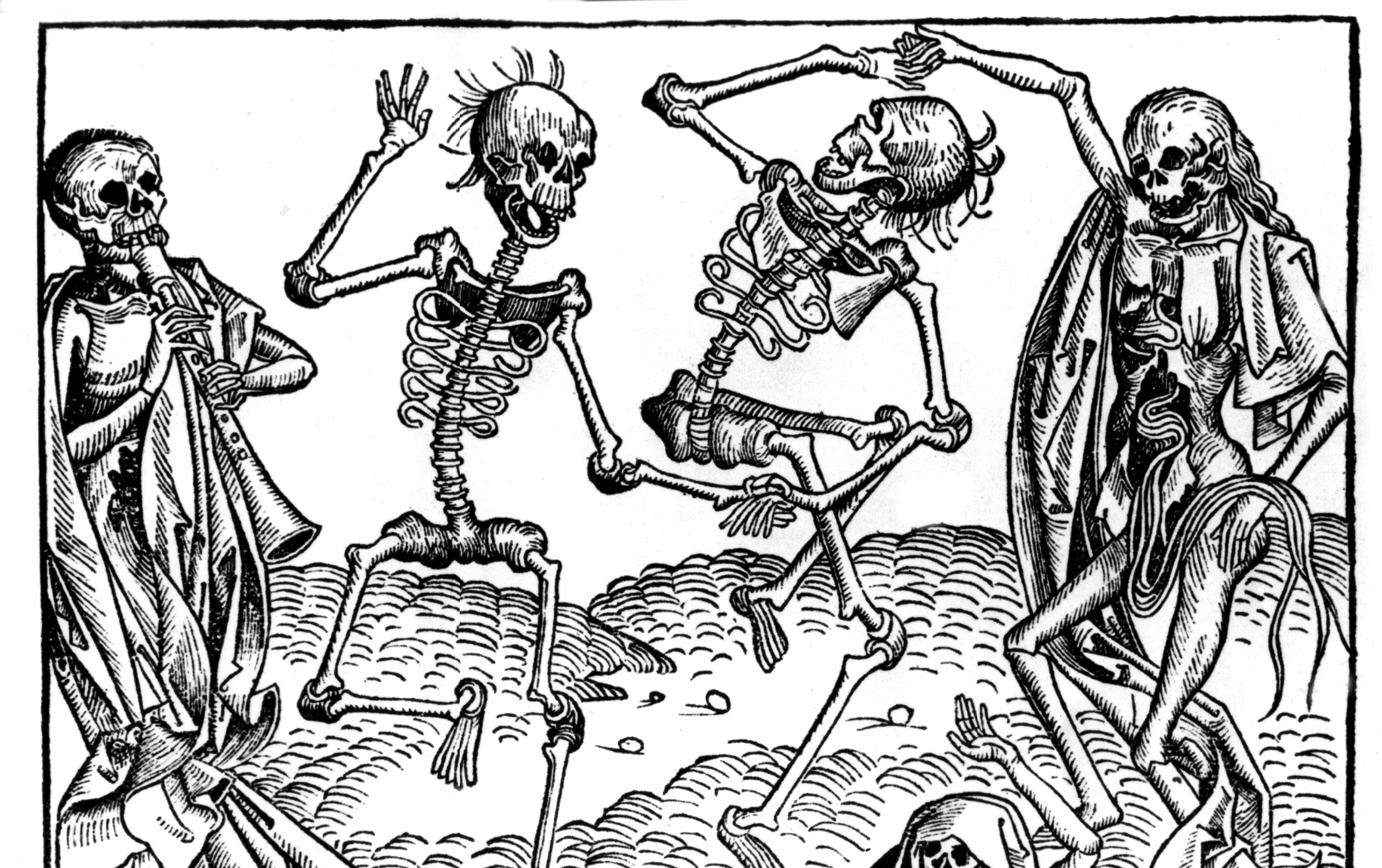 Anonymous engraving, dance of death1493