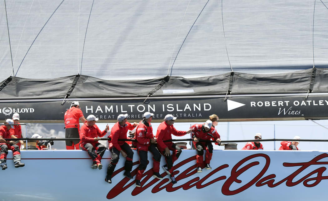 Wild Oats XI in Sydney to Hobart yacht race 2014.