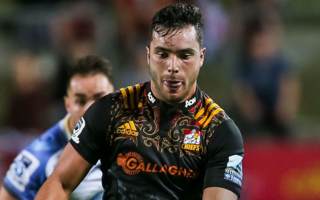 The Chiefs' James Lowe in action.