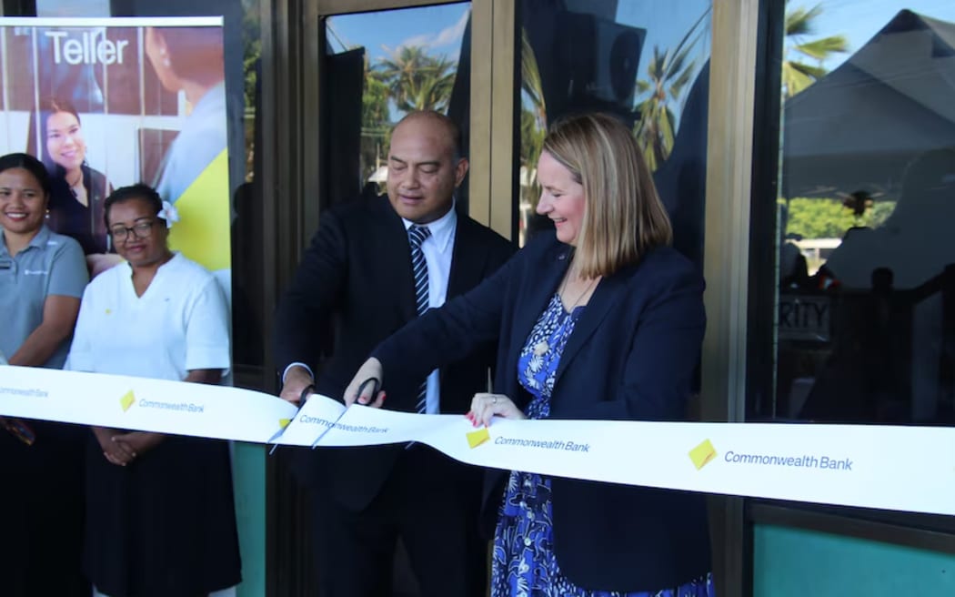 Nita Green launched the Commonwealth Bank of Australia's new branch in Nauru on Monday.