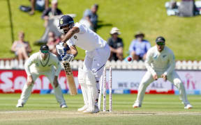 India's Hanuma Vihari is bowled by New Zealand's Tim Southee  during Day 4 of the test cricket international between India and New Zealand, Basin Reserve, Wellington, New Zealand.