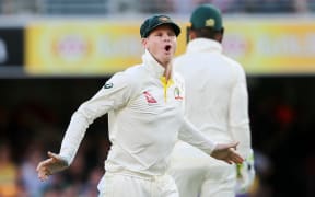 Steve Smith. Day 1 of the first Ashes Test Match, Australia v England at the Gabba. Brisbane, Australia, 23 November 2017.