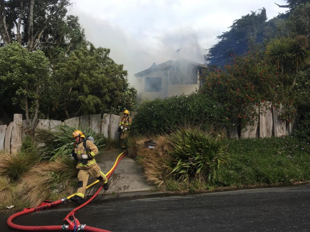 Crews were called to the fire in Beaconsfield St about 4.30pm yesterday.