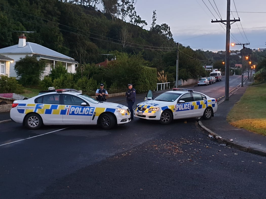 A cordon remains in place at Sommerville Street in Dunedin in connection to the Churchchurch terror attack.