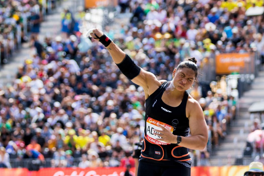 Dame Valerie Adams qualifies for the Shot Put Final at the 2018 Commonwealth Games. Gold Coast, Australia. Copyright photo: Alisha Lovrich / www.photosport.nz