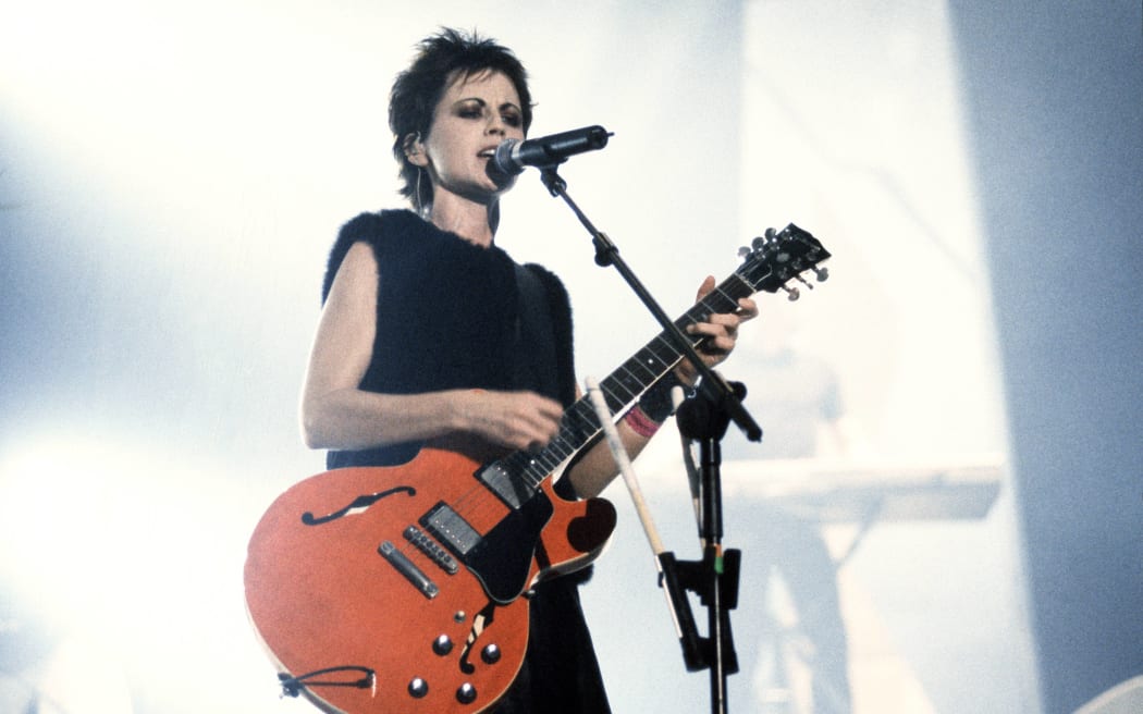 Dolores O'Riordan of The Cranberries.