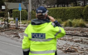 An image shows the aftermath of torrential rain in Queenstown, which caused a local state of emergency to be declared on 22 September, 2023.