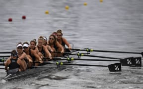New Zealand's women's eight rowers came second in their heat on the third day of Rio.