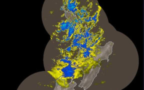 MetService radar showing the rainfall on Friday 27 January.