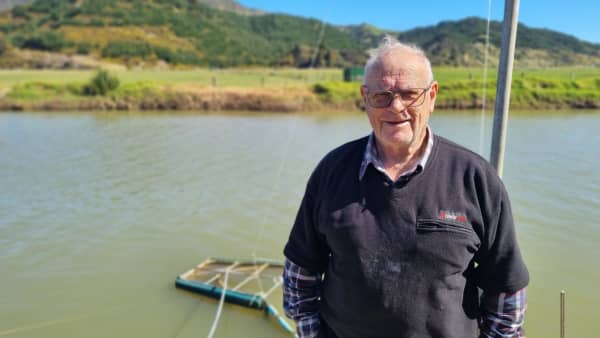 Matamata's Ray Clough is thinking about putting his whitebait stand on the market.