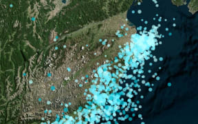 The aftershocks measured from 12am Sunday night until 10.30am today.