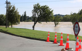 Flooding on Hyde Street in Gore.