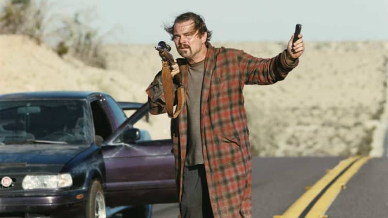 Leonardo DiCaprio plays a former political militant who's gone into hiding in One Battle After Another.