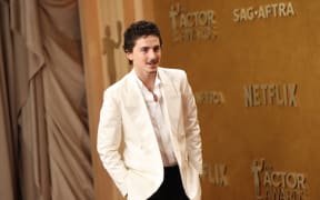 French-US actor Timothee Chalamet attends the 32nd Annual Actor Awards at the Shrine Auditorium in Los Angeles on March 1, 2026. (Photo by PATRICK T. FALLON / AFP)