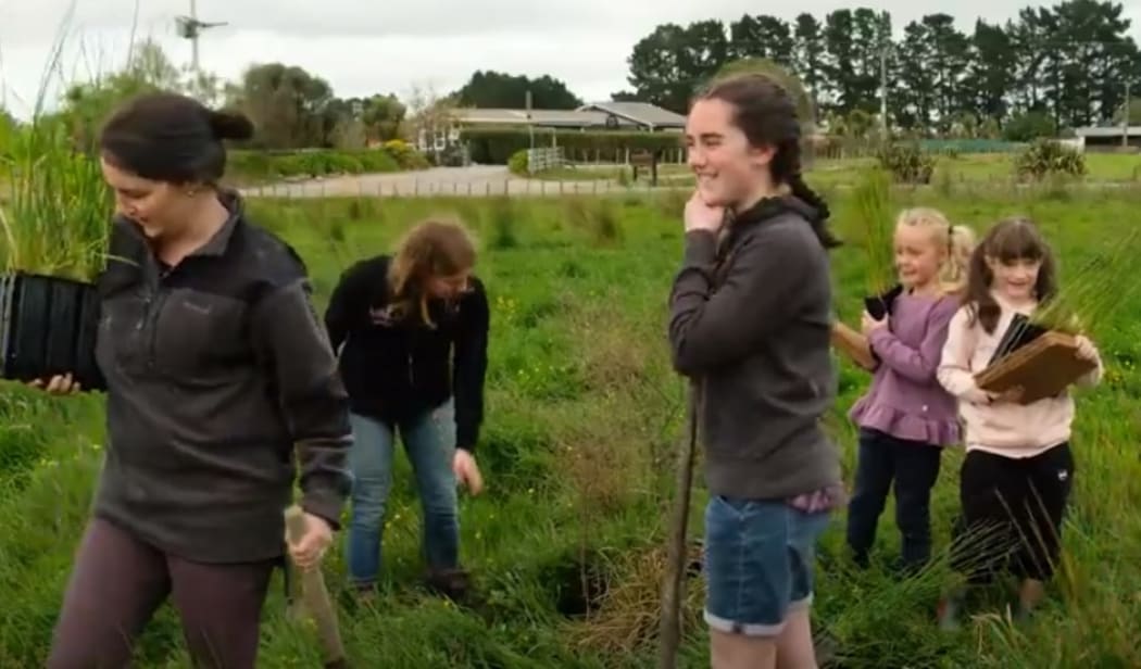 Stolte family working on transforming land