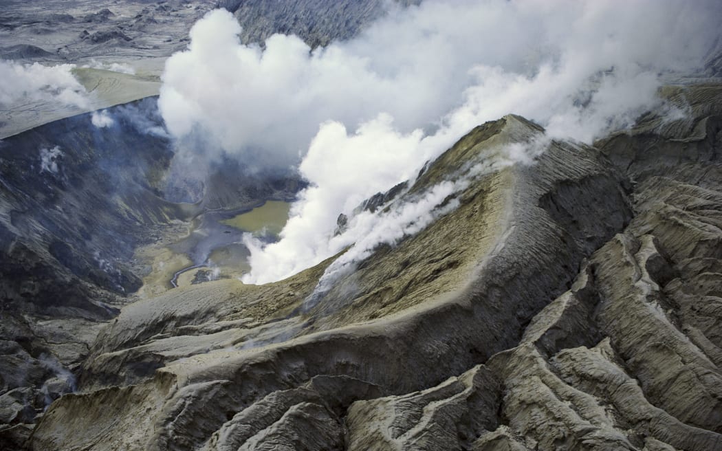 The active White Island volcano in the Bay of Plenty.
