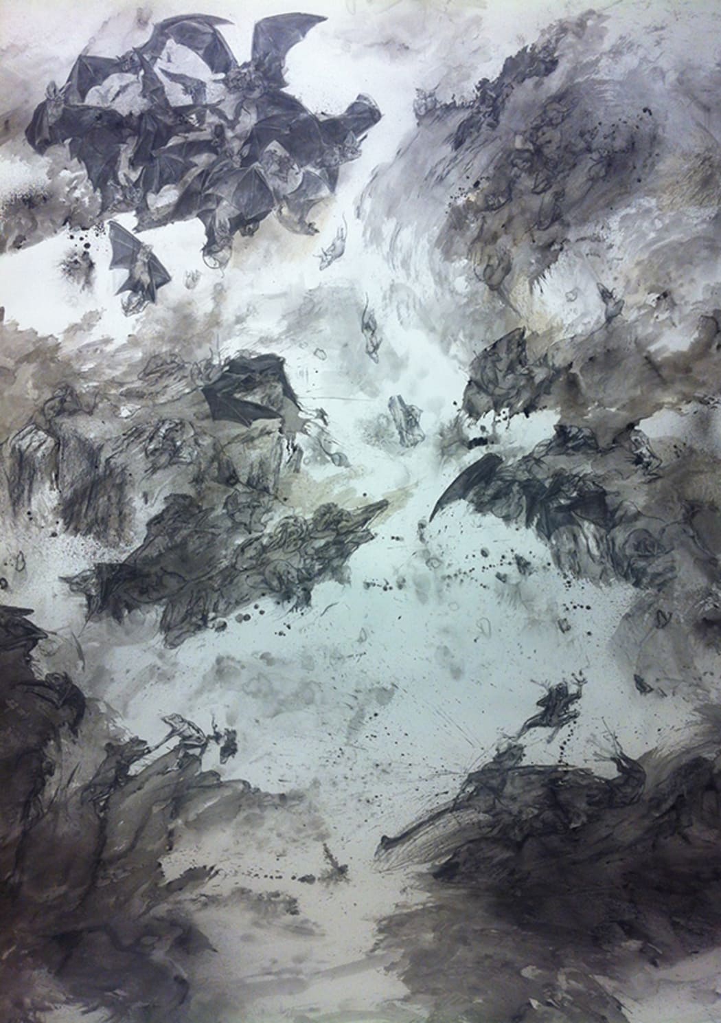 2016 Parking Drawing Prize winner Hannah Beehre's "The Catastrophe"
