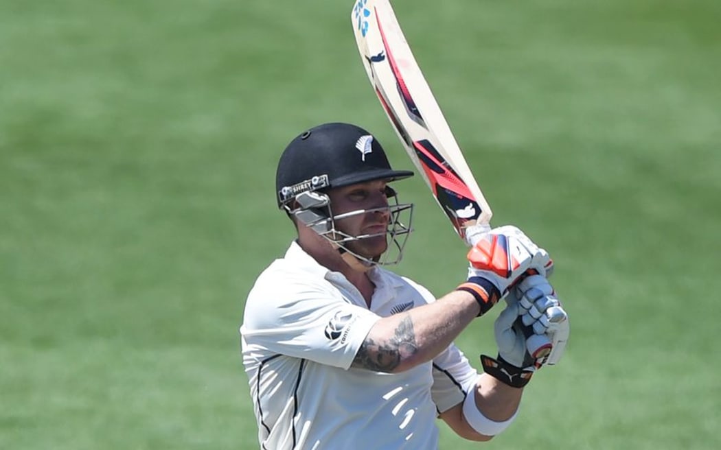 Brendon McCullum hooks and is caught by Sri Lanka at Seddon Park. Saturday 19 December 2015. Copyright photo: Andrew Cornaga / www.photosport.nz