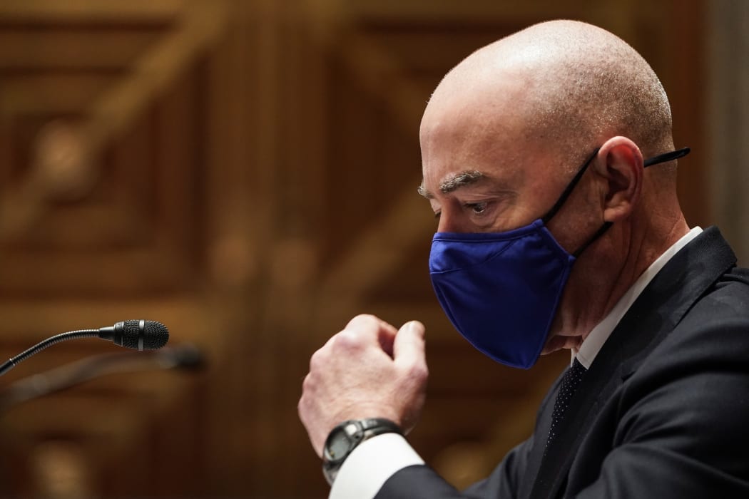 Alejandro Mayorkas, nominee to be Secretary of Homeland Security, testifies during a Senate Homeland Security and Governmental Affairs confirmation hearing on Capitol Hill on January 19, 2021 in Washington, DC.