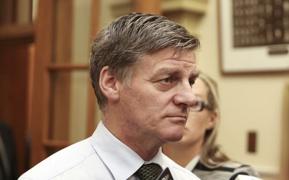 14062016 Photo: RNZ/Rebekah Parsons-King. Bill English, caucus run.