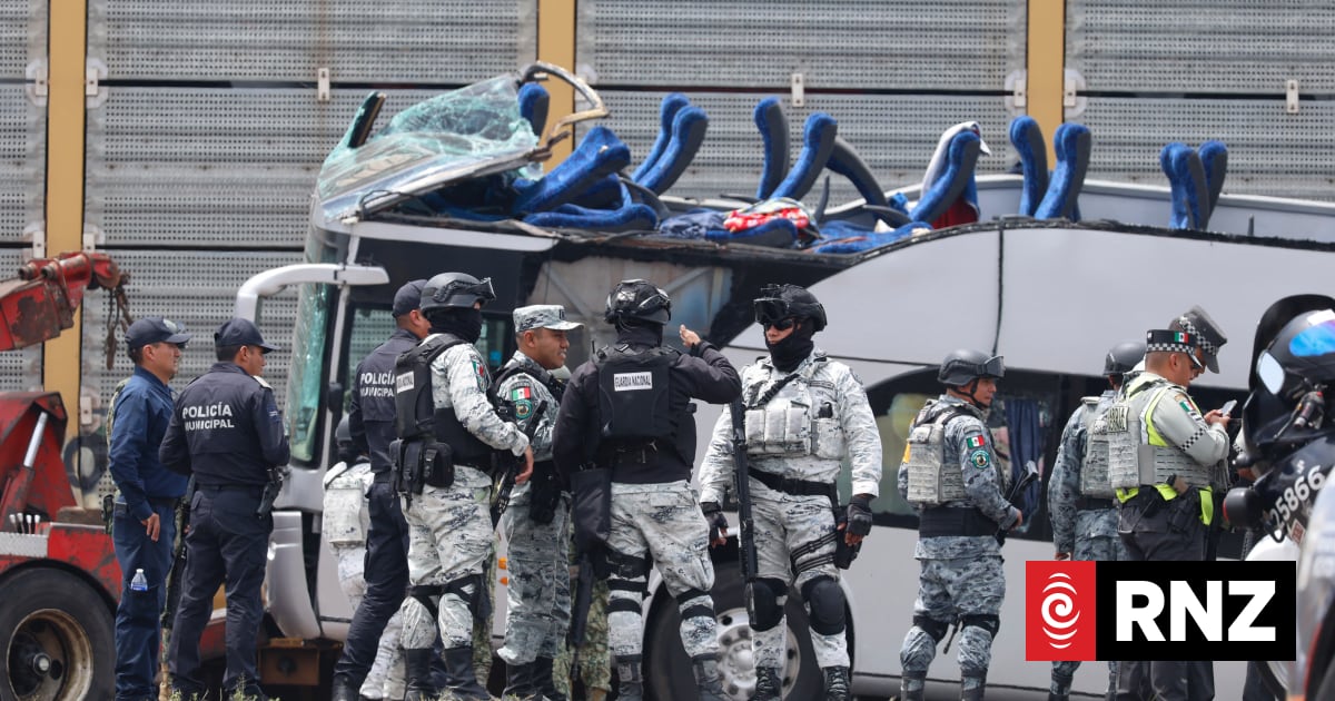 10 killed, 41 injured after train hits bus in Mexico | RNZ